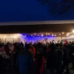 Auf der Bühne mit Publikum