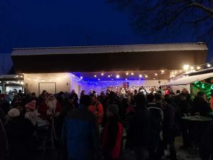 Auf der Bühne mit Publikum