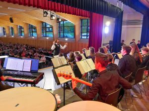 Die Bigband bei ihrem Auftritt