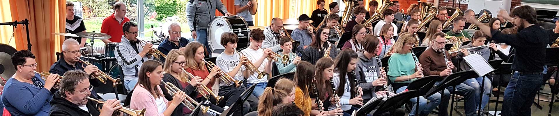 Gemeinsame Probe für das Konzert