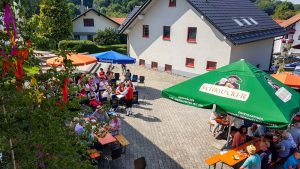 Blick vom Balkon
