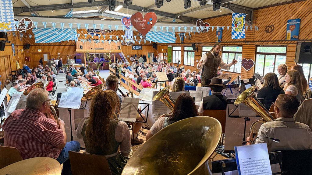 Blick von der Bühne ins Publikum