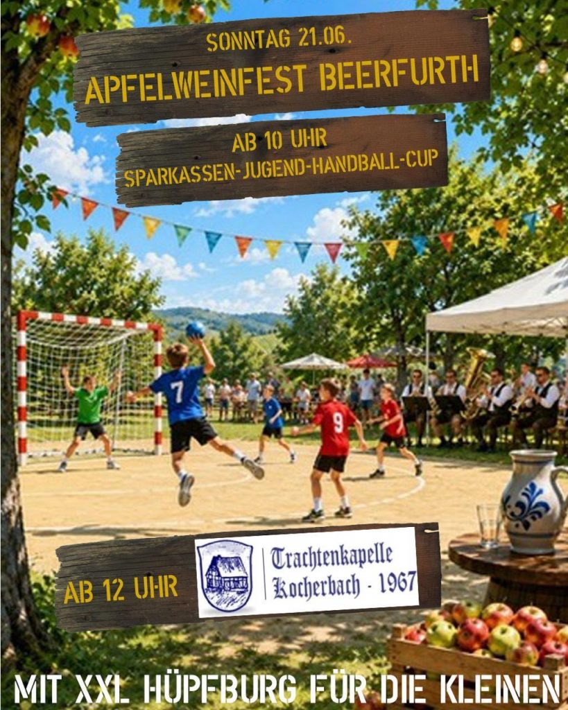 Plakat Apfelweinfest Beerfurth