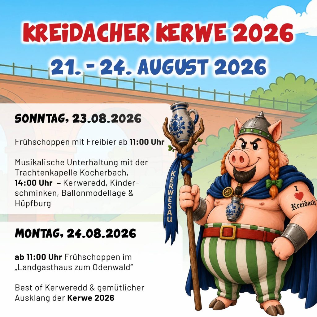 Plakat - Kerwe Kreidach 2026