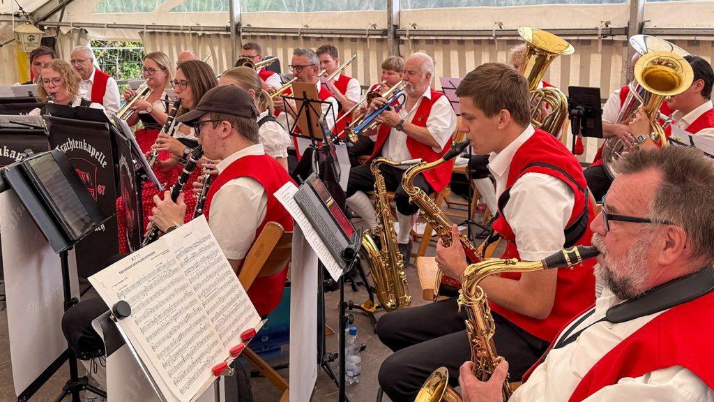Die Musiker auf der Bühne