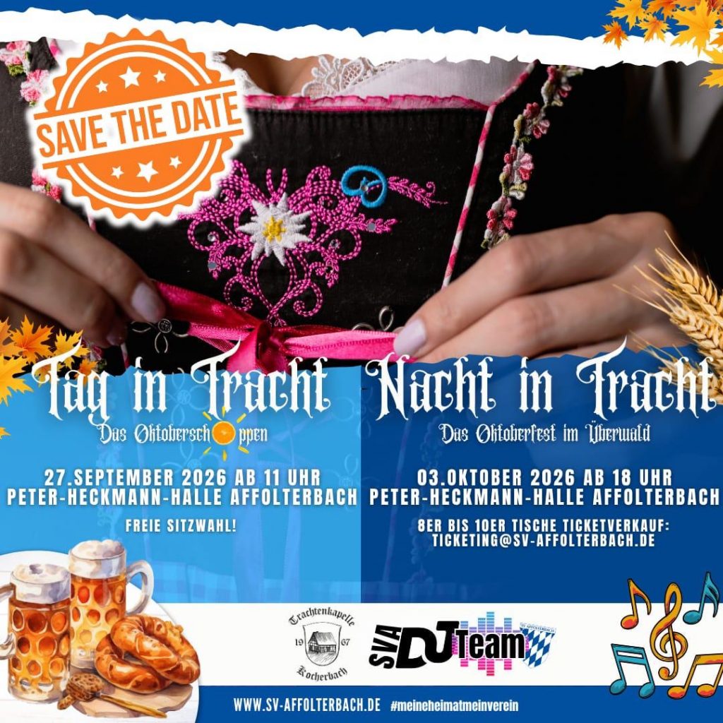 Plakat Nacht und Tag in Tracht