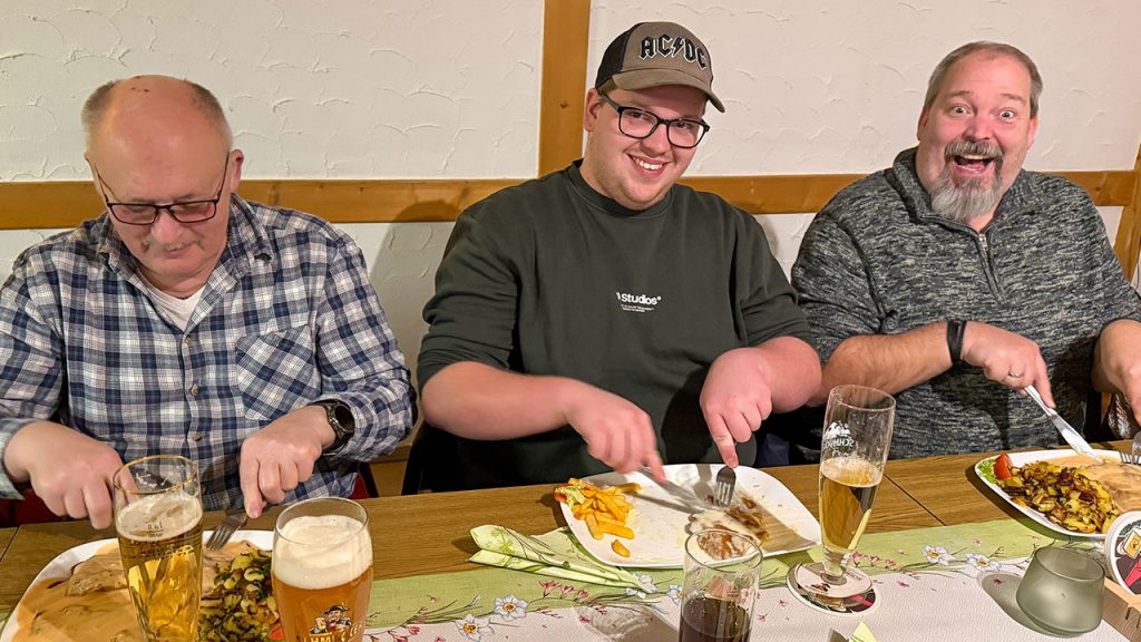 Leckeres Essen in der Sportlerklause Affolterbach