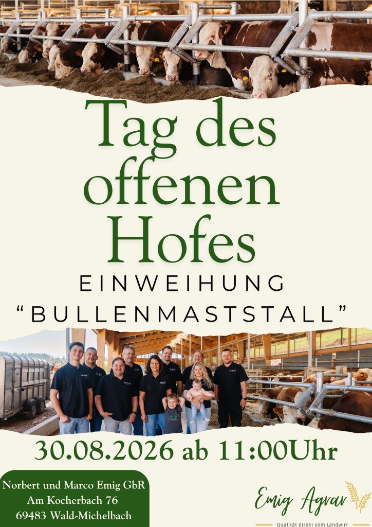 Plakat zum Tag des offenen Hofes am 30.8.2026