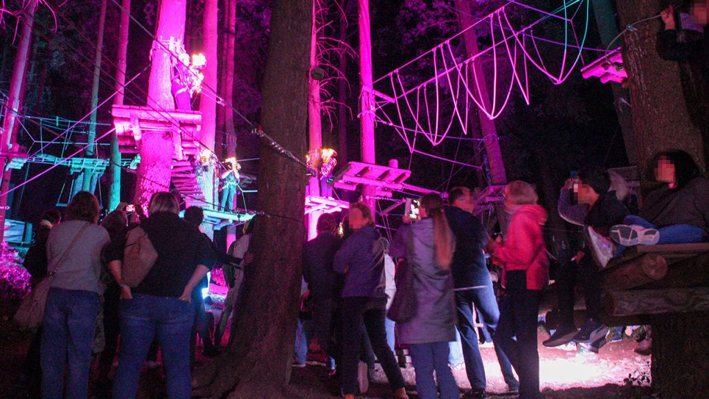 Der Abschluss mit dem Tiefblechensemble im Kletterwald